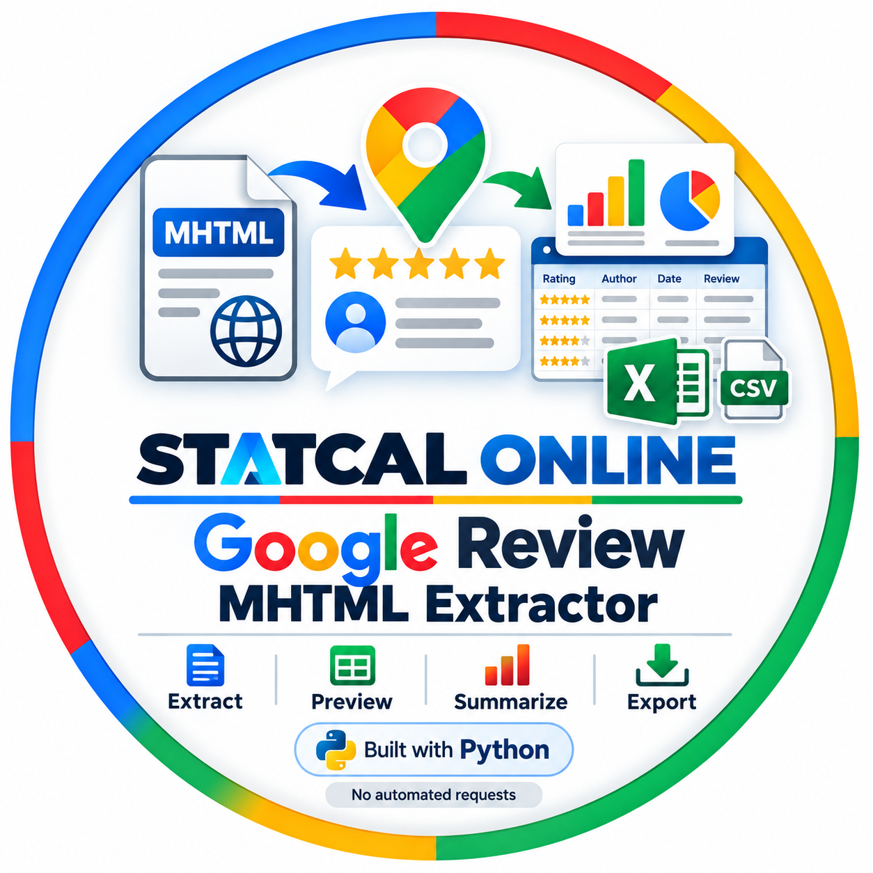 Google Review MHTML Extractor